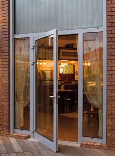 Render systemu Drzwi aluminiowe