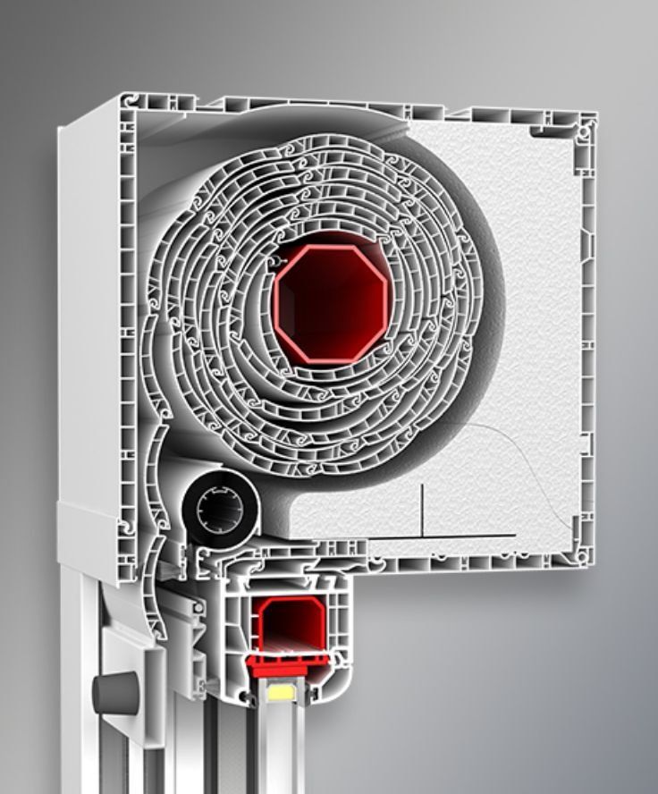 Render systemu Rolety nakładane